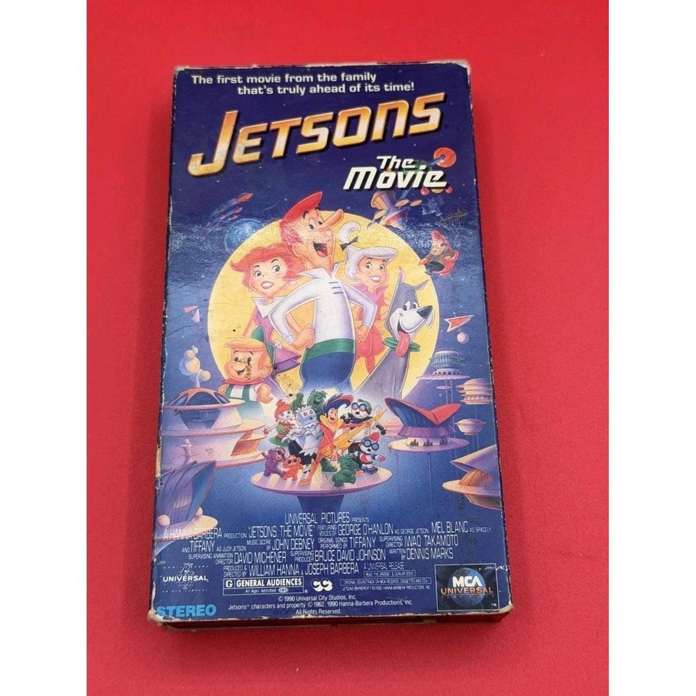 MCA Universal Jetsons The Movie VHS Kids G Blue Good 1990 Hanna Barbera Film